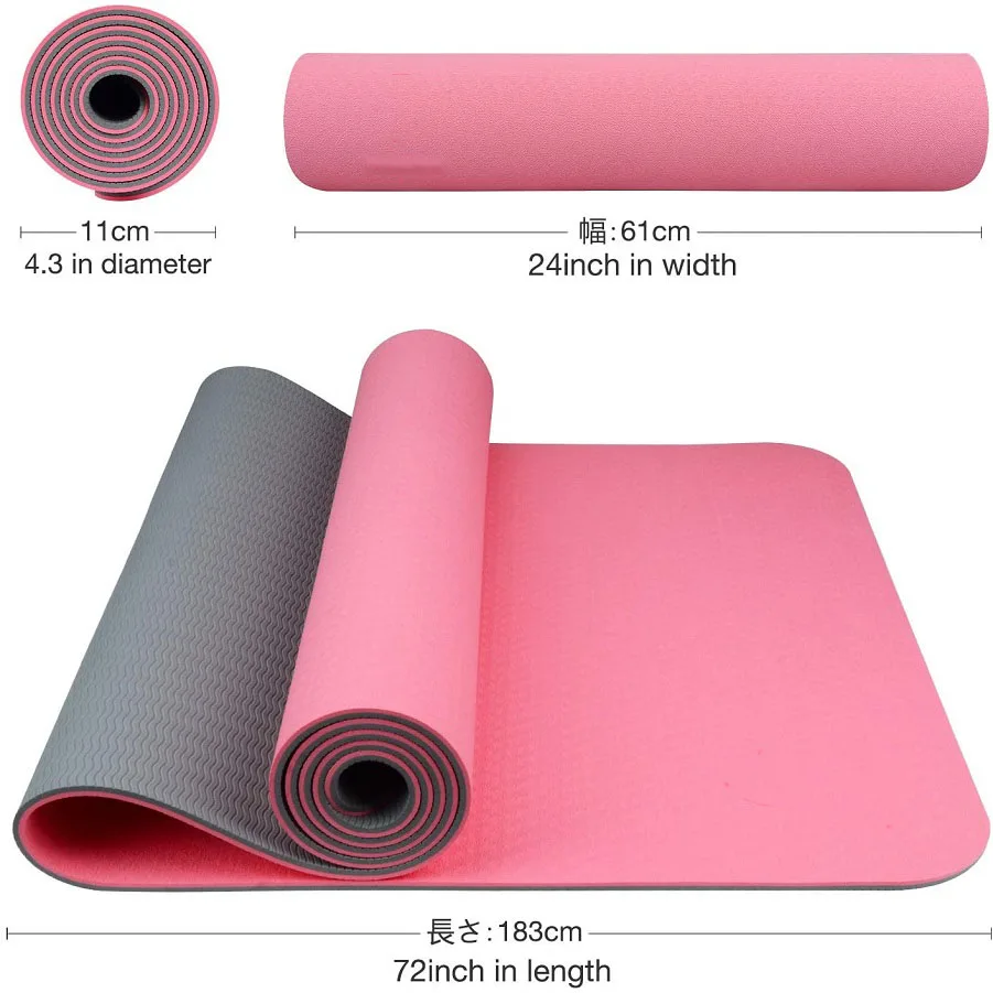 Home Gym Yoga Studio - RUISIDA Alfombra de yoga TPE 180x57x0,6