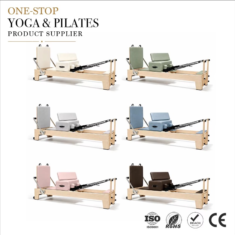 Home Gym No Equipment - Máquina de Pilates Reformer de madera