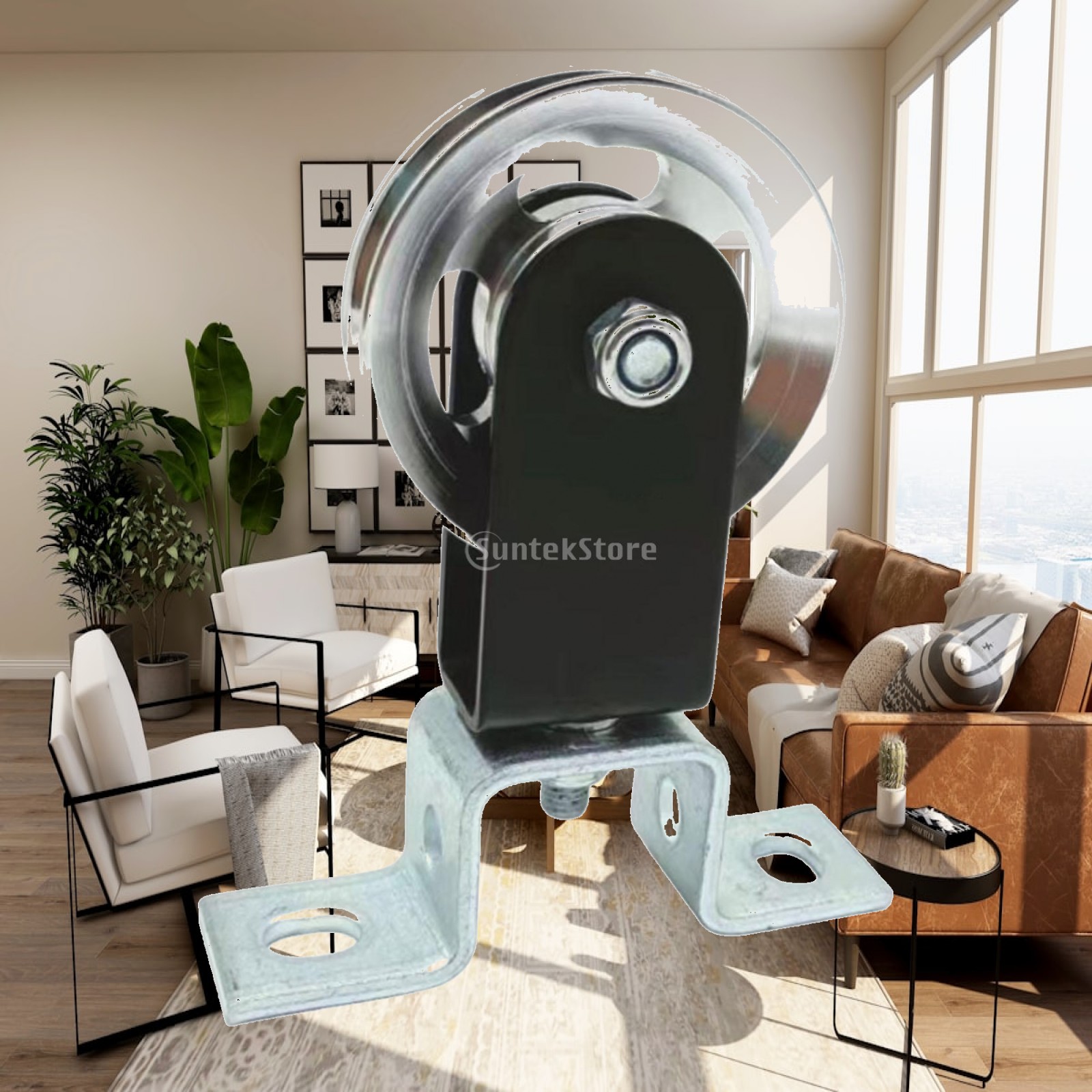 Home Gym Rack With Cables - Rueda de Polea Giratoria para Gimnasio,