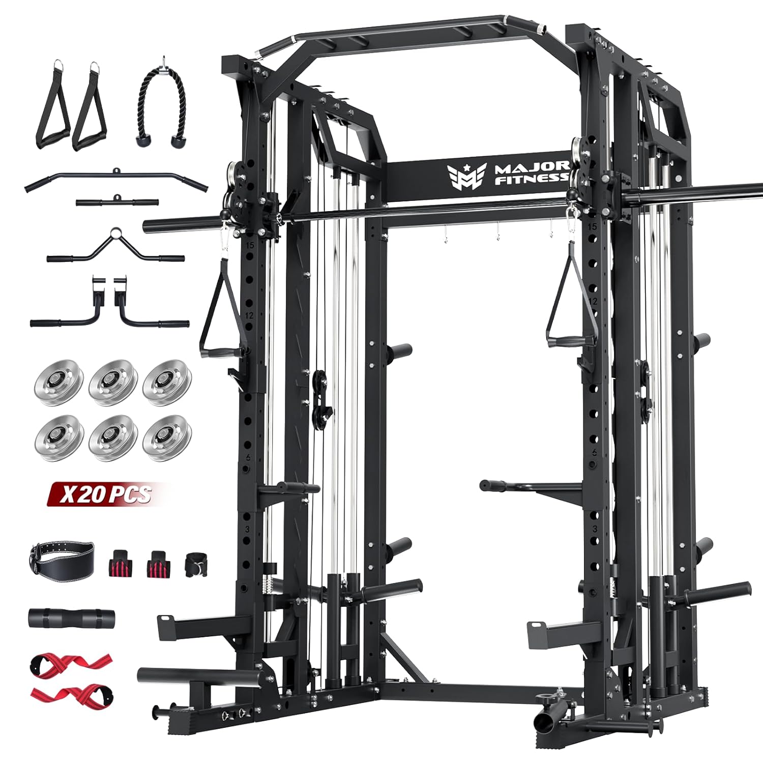 Home Gym Rack With Cables - Máquina Smith para Gimnasio en Casa,