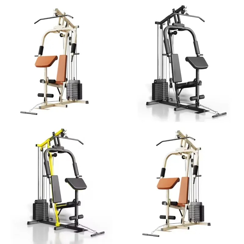 Home Gym Rack With Cables - Máquina Comercial Multifuncional de Una Estación