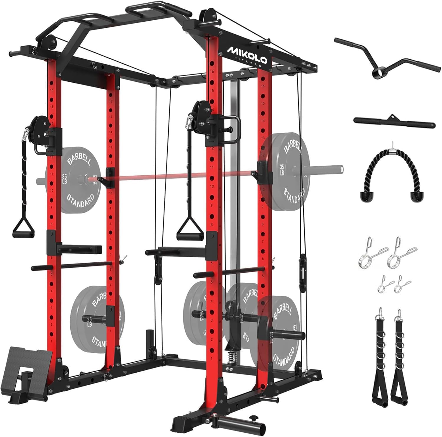 Home Gym Rack With Cables - Jaula de potencia con sistema de