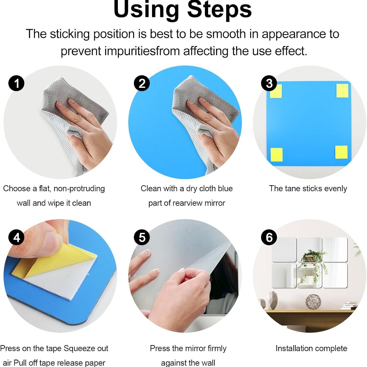 4 Piezas de Espejos Acrílicos  - Home Gym Diy reseña y precio