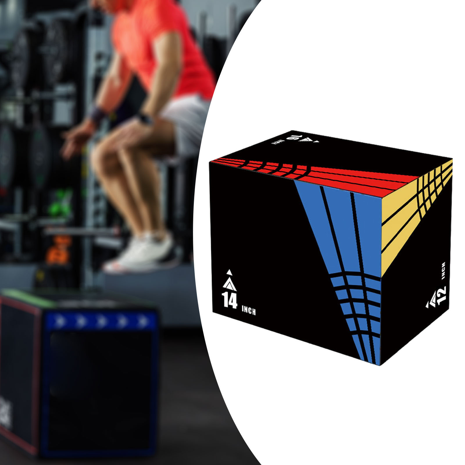 Caja de salto 3 en 1, caja fot - Home Gym Kit For Men reseña y precio