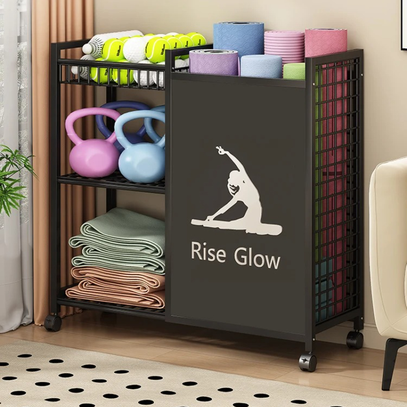 Carro de ejercicios móvil con  - Home Gym Yoga Studio reseña y precio