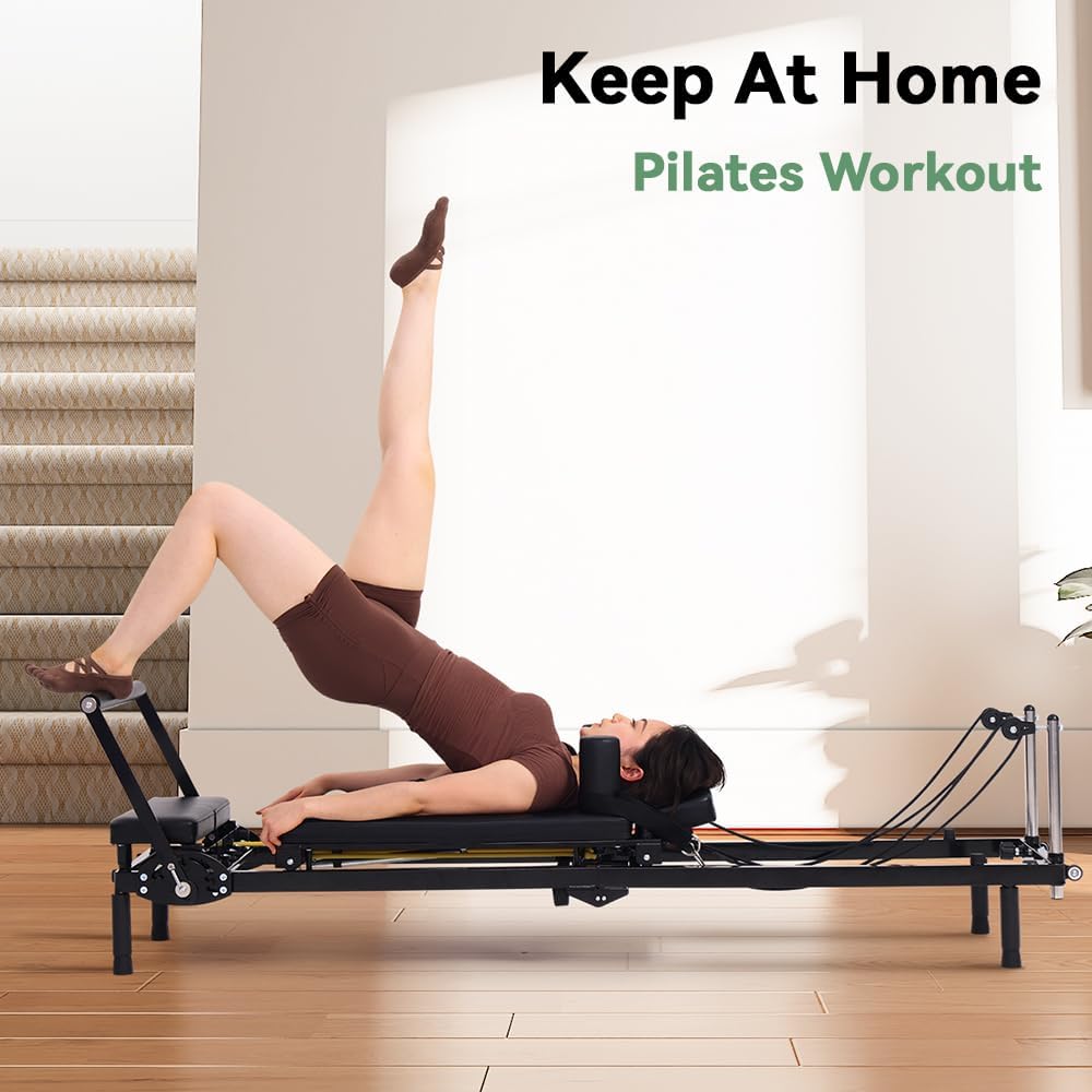 Máquina de Pilates plegable, r - Home Gym No Equipment reseña y precio
