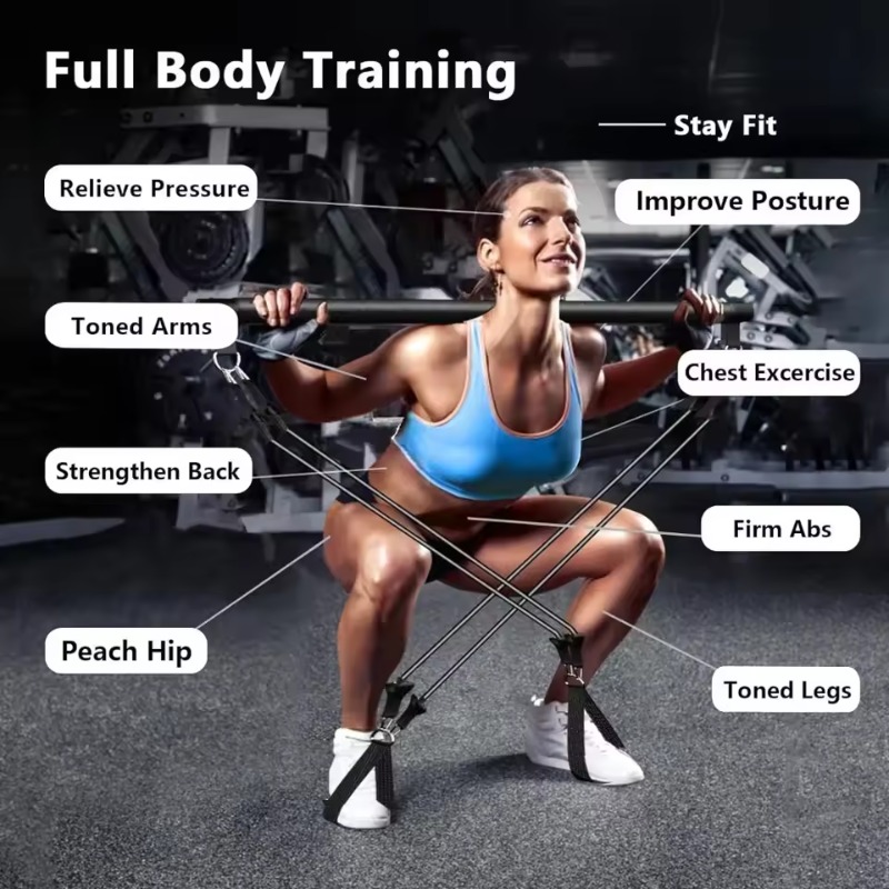 Kit de barra de Pilates con ba - Home Gym Kit For Men reseña y precio