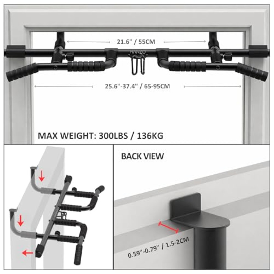 Barra de dominadas para puerta - Home Gym Workout reseña y precio