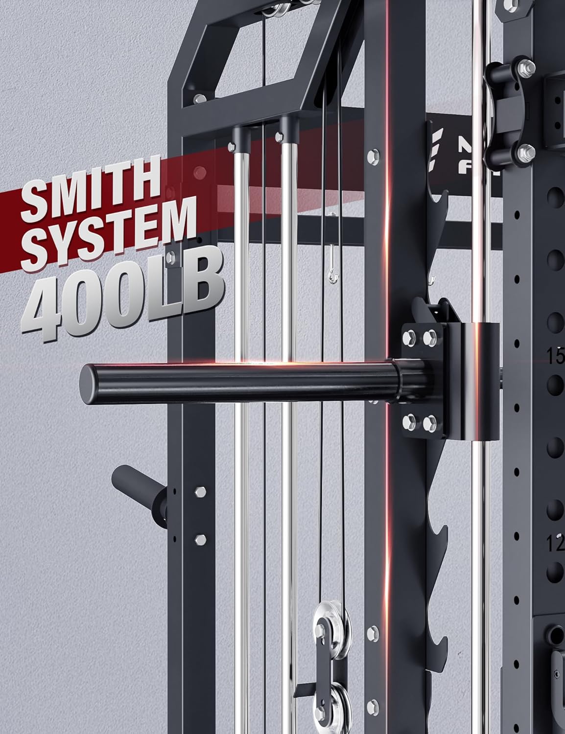 Máquina Smith para Gimnasio en - Home Gym Rack With Cables reseña y precio
