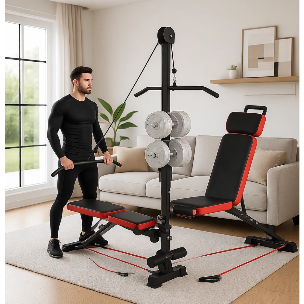 Banco de Pesas Multifuncional  - Adjustable Weight Bench reseña y precio