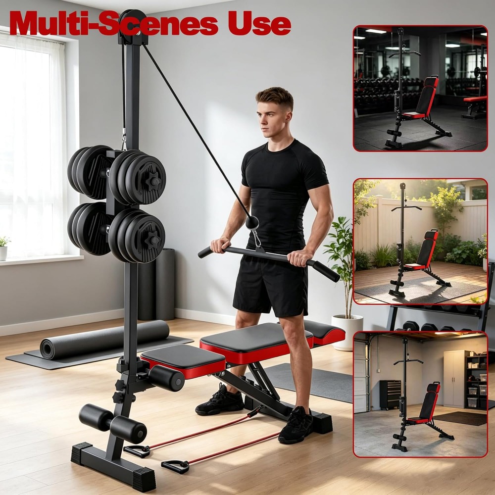 Banco de Pesas Multifuncional  - Adjustable Weight Bench reseña y precio