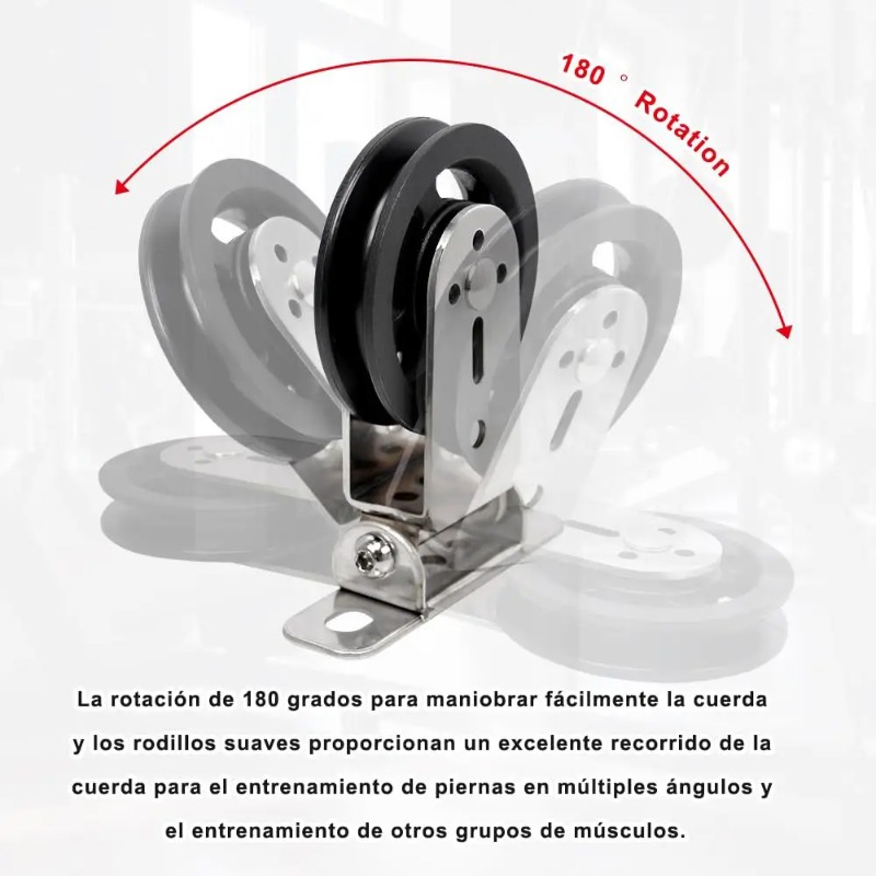 Rueda de polea silenciosa gira - Home Gym Custom reseña y precio